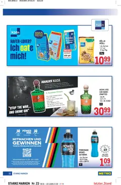 Metro Starke Marken ab 30.10.2025 gültig | Seite: 22 | Produkte: Gin, Uhr