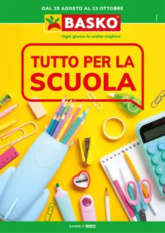 Anteprima del volantino Basko Scuola catalogo valido a partire dal 19.08.2025