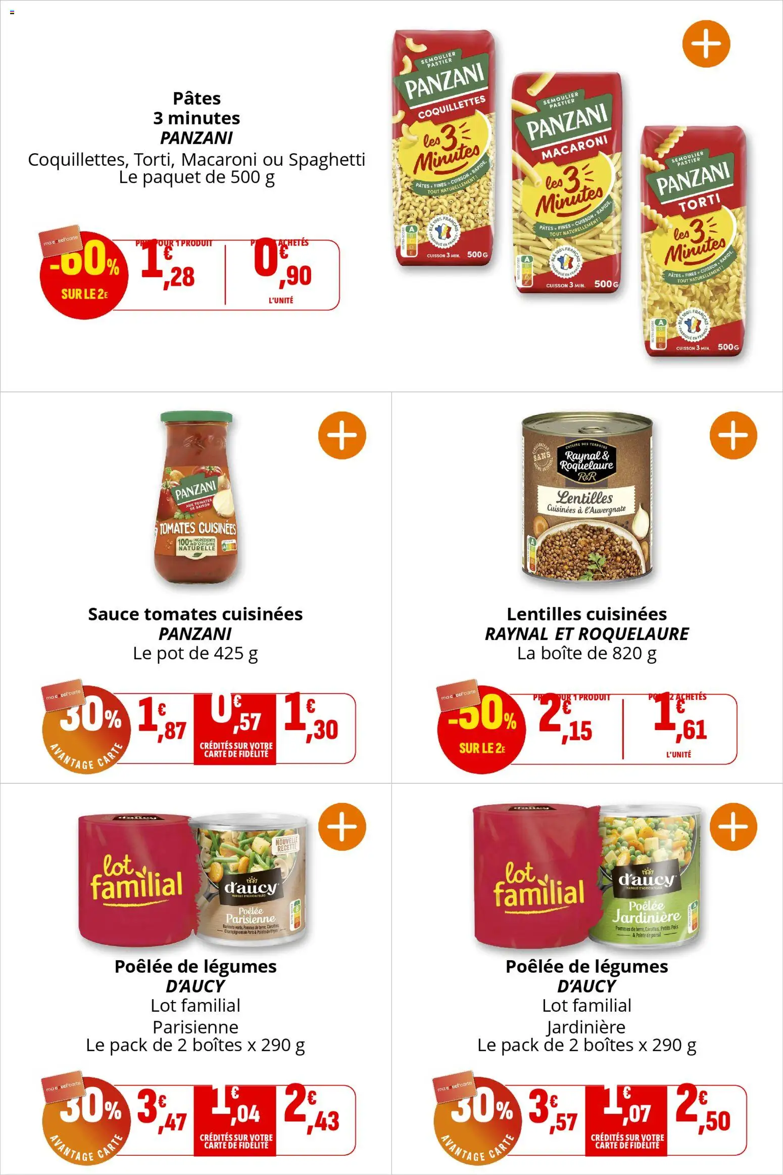 {H1} | Page: 25 | Produits: Carottes, Persil, Jardinière, Pois