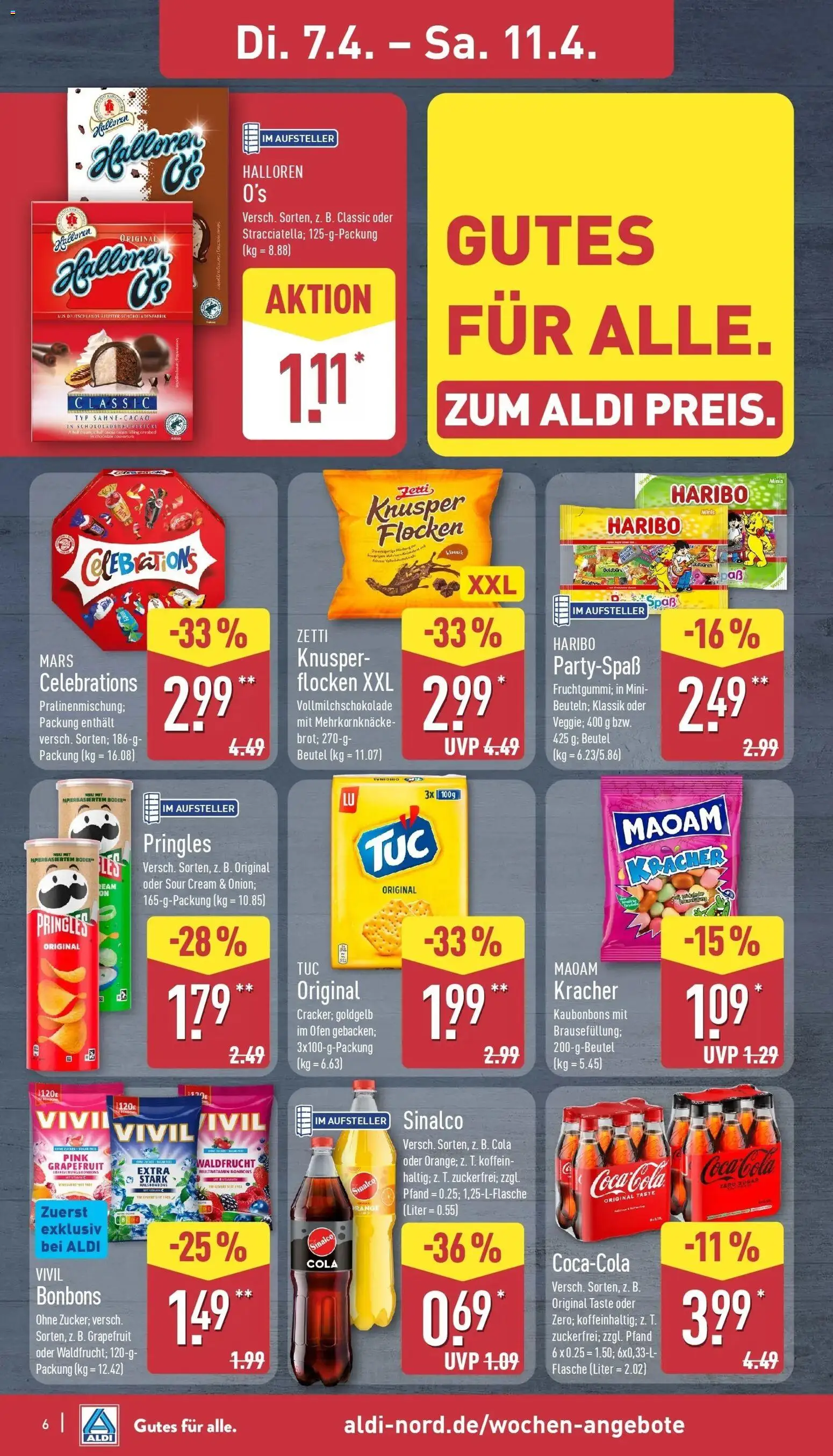 Aldi - ALDI Nord: Wochenangebote – gültig ab 05.04.2026 | Seite: 7 | Produkte: Ofen, Coca cola, Mars, Grapefruit
