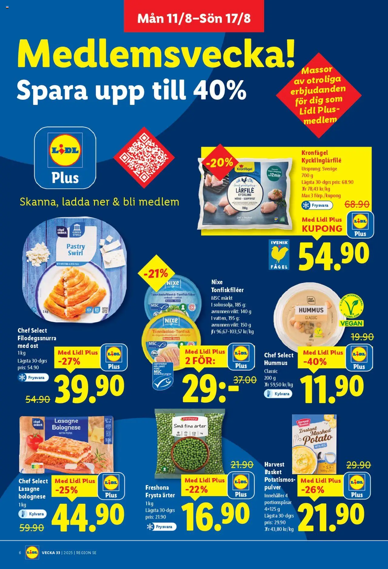 Lidl reklamblad aktuell från 11.08.2025 | Sida: 6 | Produkter: Ost, Tonfisk