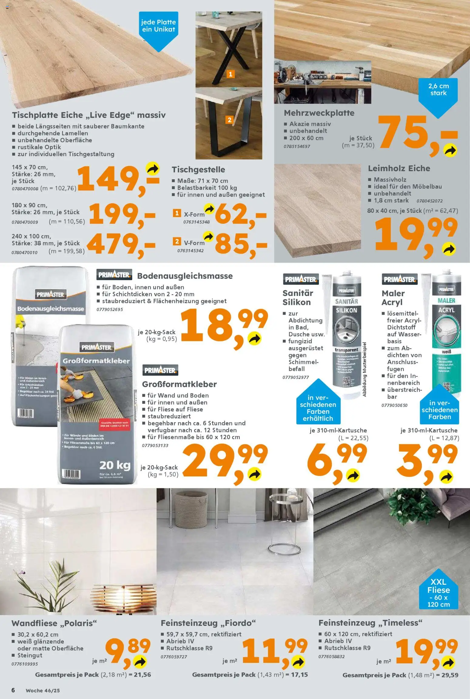 Globus Baumarkt Prospekt 	 – gültig ab 10.11.2025 | Seite: 6 | Produkte: Dusche, Wasser