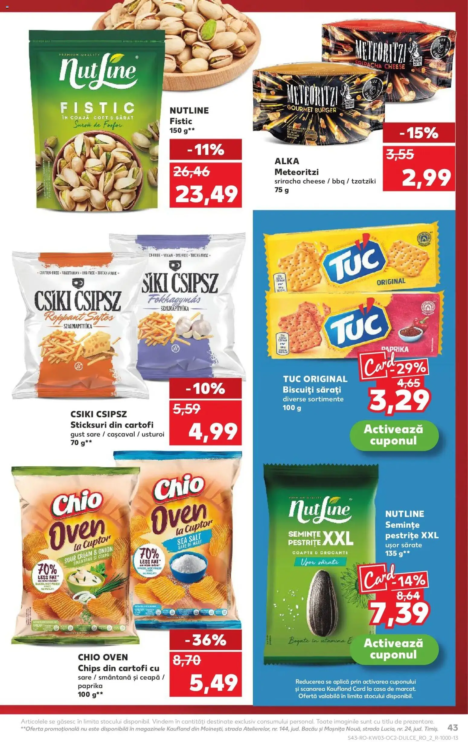 Noul catalog Kaufland – valabil de la 14.01.2026 | Pagină: 43 | Produse: Semințe, Burger, Sare, Usturoi