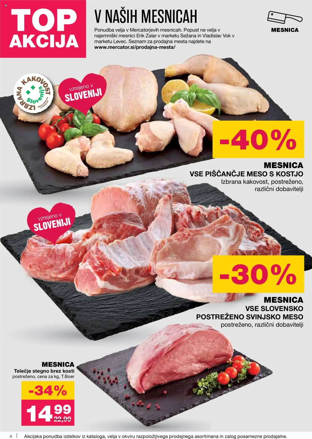 Mercator katalog │ velja od 26.06.2025 | Stran: 4 | Izdelki: Piscancje meso, Svinjsko meso