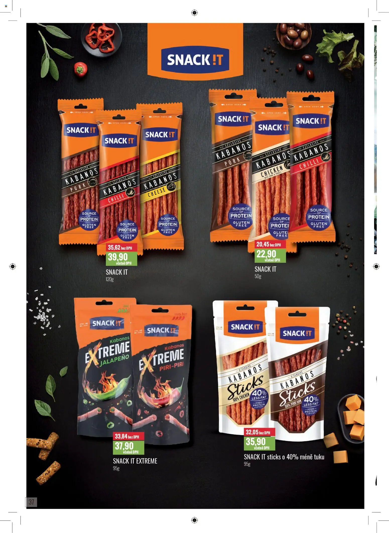 Ratio leták od 01.12.2025 | Strana: 38 | Produkty: Kabanos, Protein