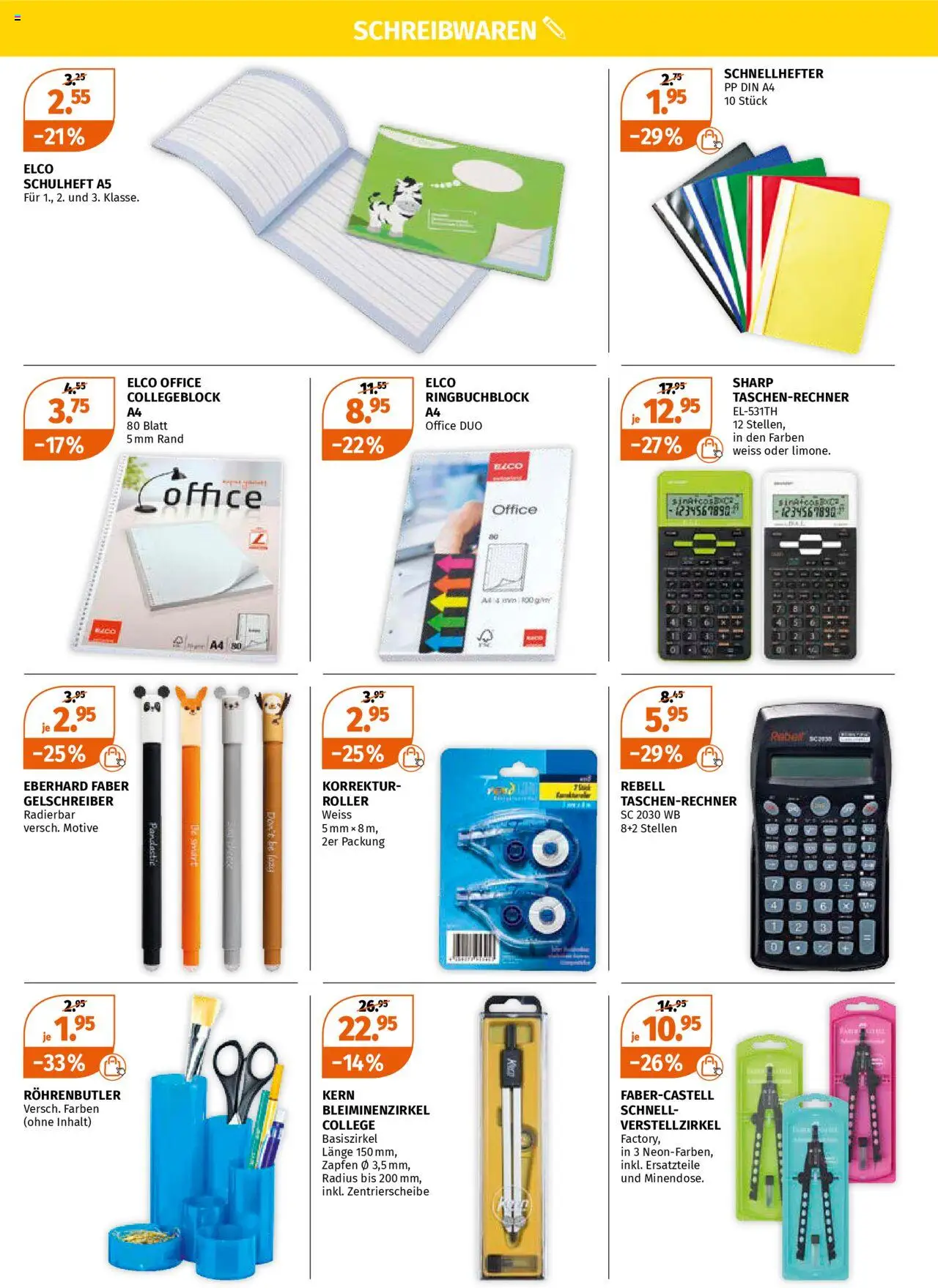 Müller Aktionen Schulanfang ab 16.06.2025 | Seite: 3 | Produkte: Taschenrechner