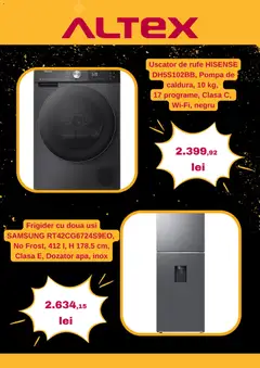 Ofertele Altex valabile de la 13.11.2025 | Pagină: 6 | Produse: Frigider, Uscător