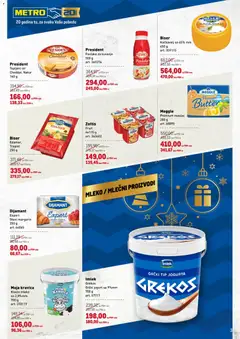 Metro katalog - pregled Metro kataloga - važi od 25.12.2025 | Strana: 3 | Proizvode: Maslac, Grčki jogurt, Sir, Jogurt