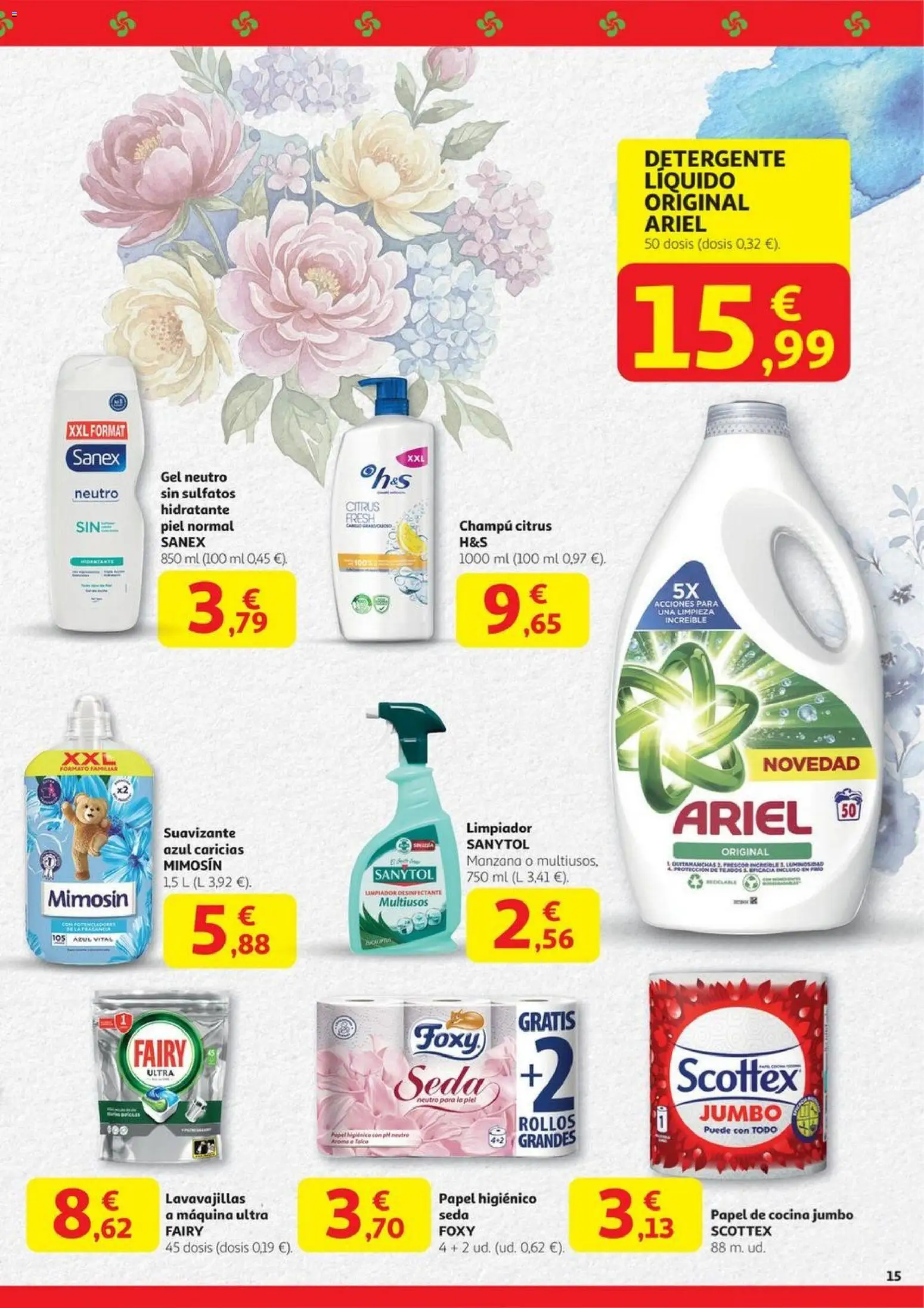 Alcampo - Reapertura Irun Oiartzun  │ válido desde el 11.11.2025 | Página: 15 | Productos: Detergente, Manzana, Suavizante, Cocina