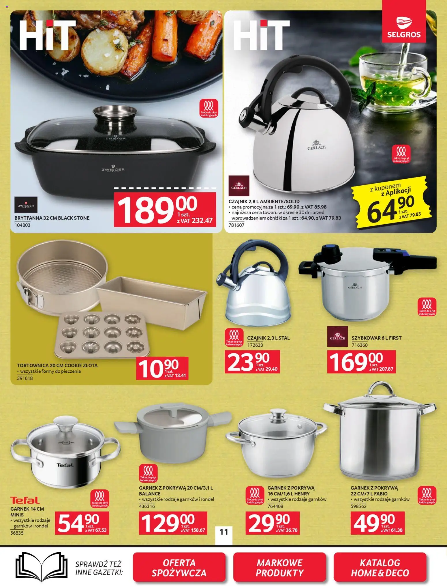 Selgros cash&carry Gazetka - Oferta przemysłowa od 19.02.2026 | Strona: 13 | Produkty: Czajnik, Garnek, Szybkowar, Tefal