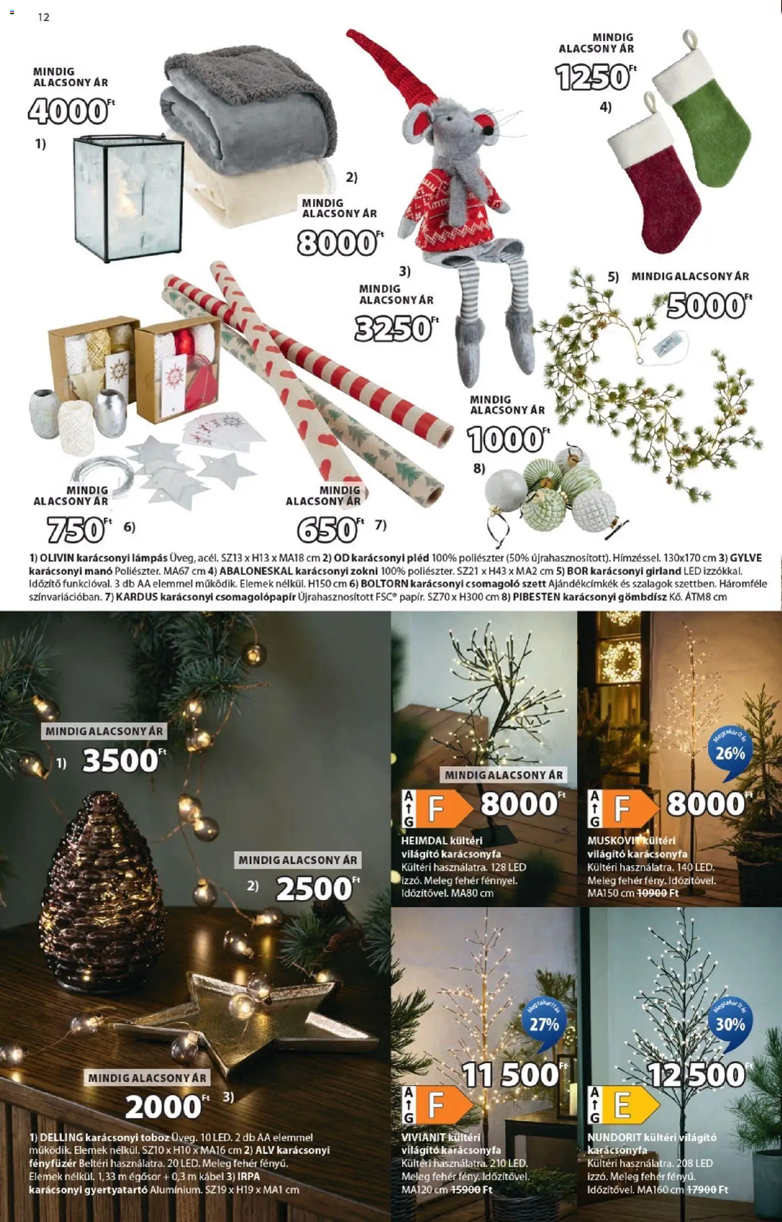 JYSK akciós ujság - amely érvényes a következő dátumtól: 01.12.2025 | Oldal: 12