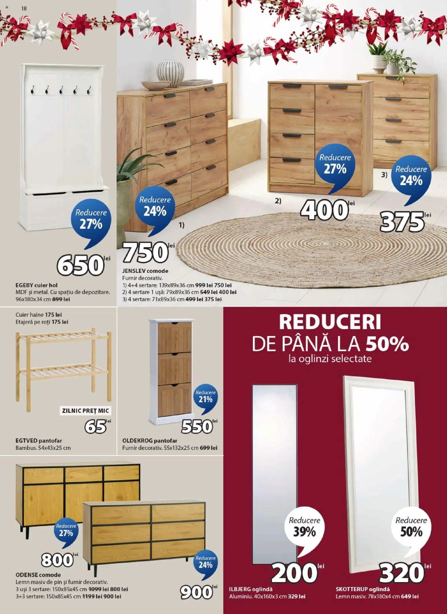 Noul catalog JYSK – valabil de la 25.11.2025 | Pagină: 18 | Produse: Pantofar, Oglindă, Haine, Ușă