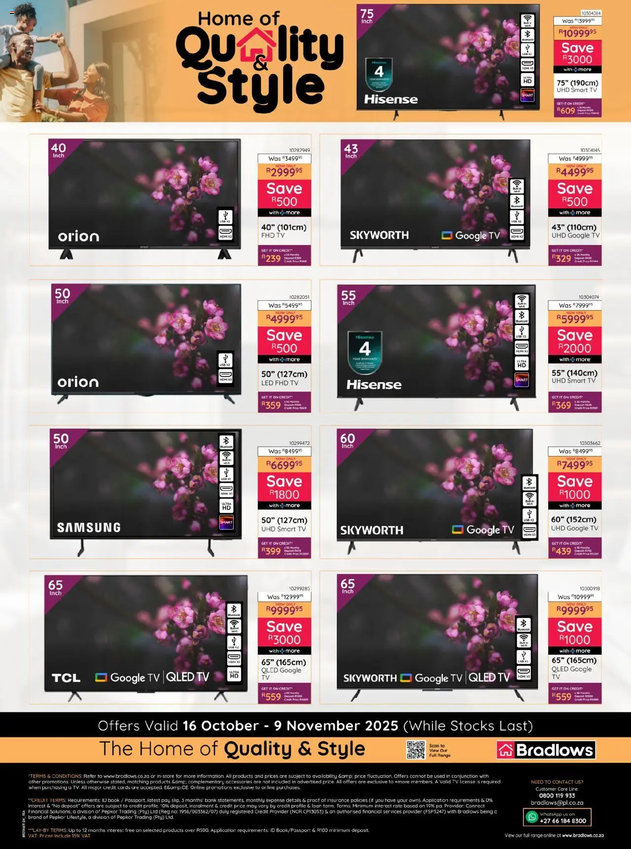 New Bradlows catalogue – valid from 16.10.2025 | Page: 24 | Products: TV