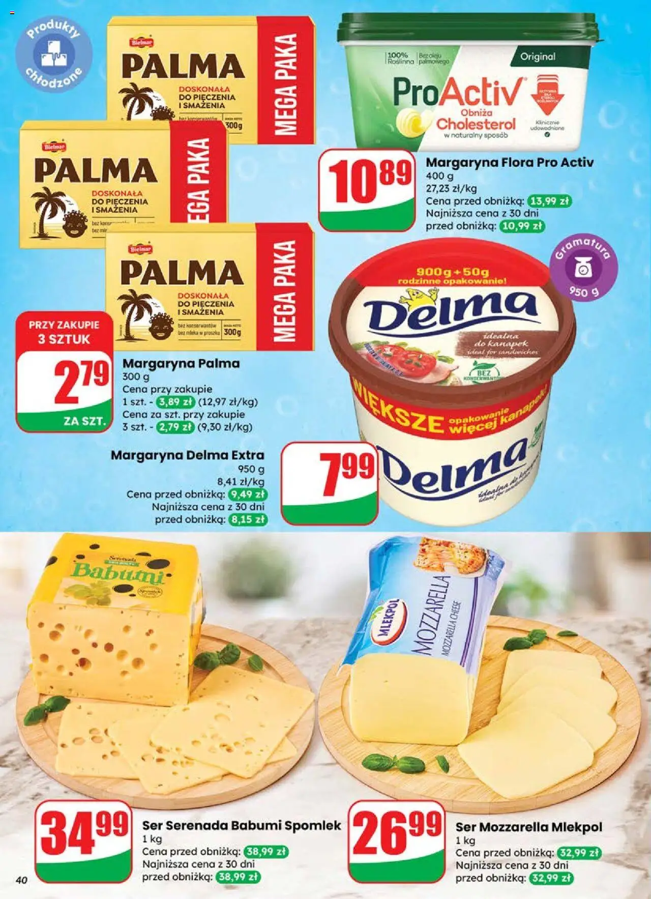 Dino Gazetka od 25.06.2025 | Strona: 40 | Produkty: Mleka, Margaryna, Ser, Mozzarella