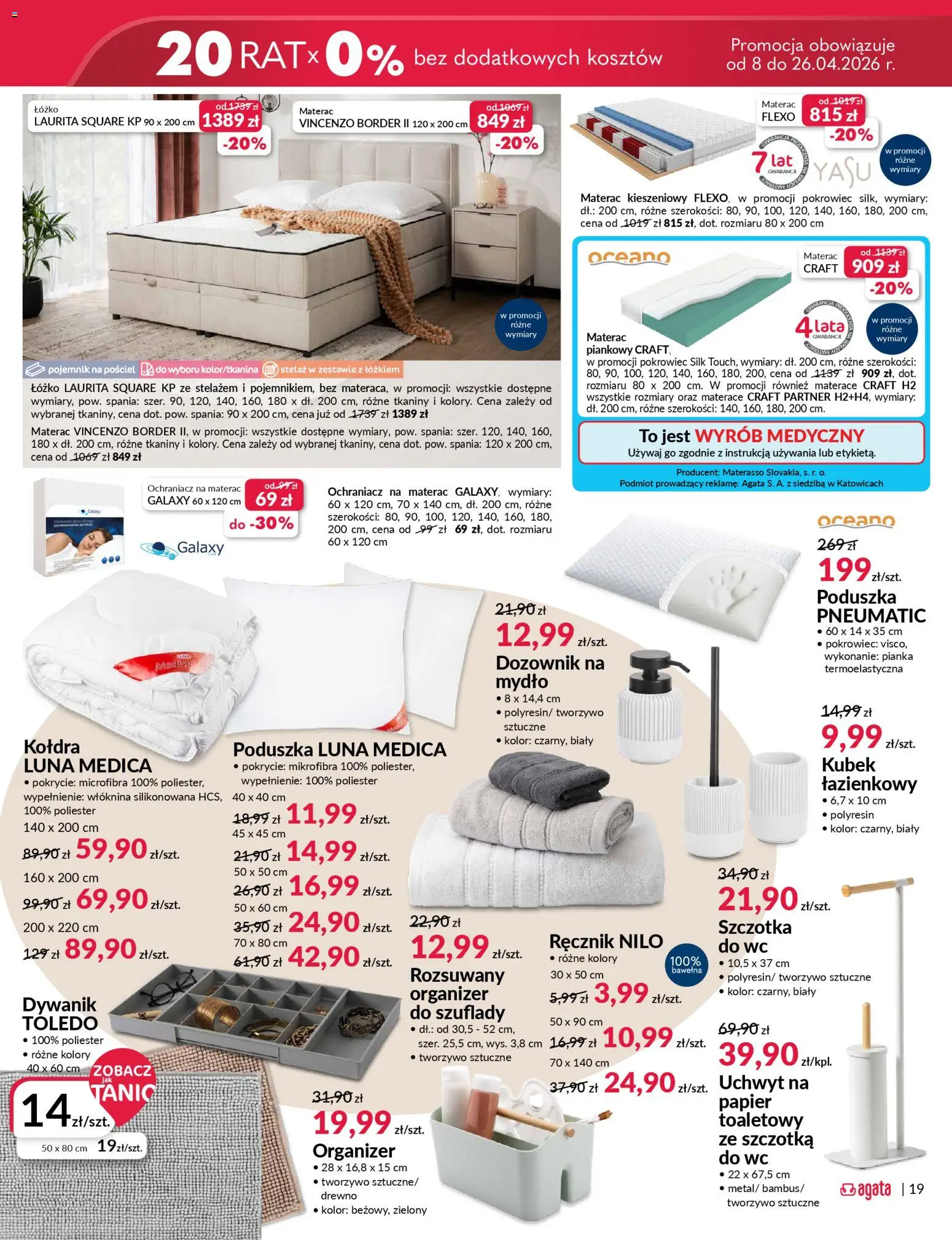Salony Agata gazetka od 09.04.2026 | Strona: 19