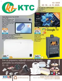 KTC - Katalog tehnike i posuđa - Pregled kataloga iz trgovine KTC, vrijedi od 22.10.2025