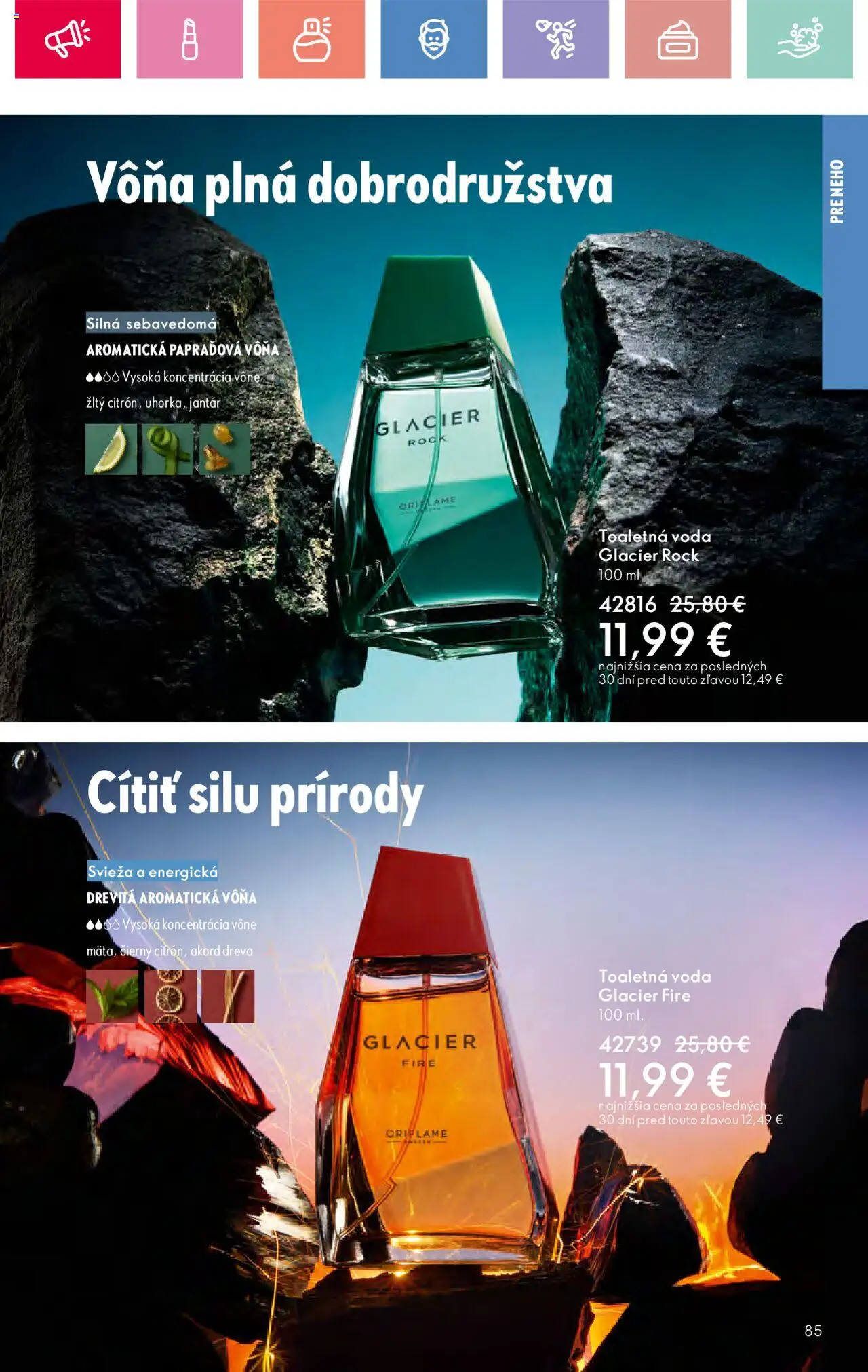 Katalóg Oriflame 10 2025 │ platný od 06.07.2025 | Strana: 85 | Produkty: Toaletná voda, Voda