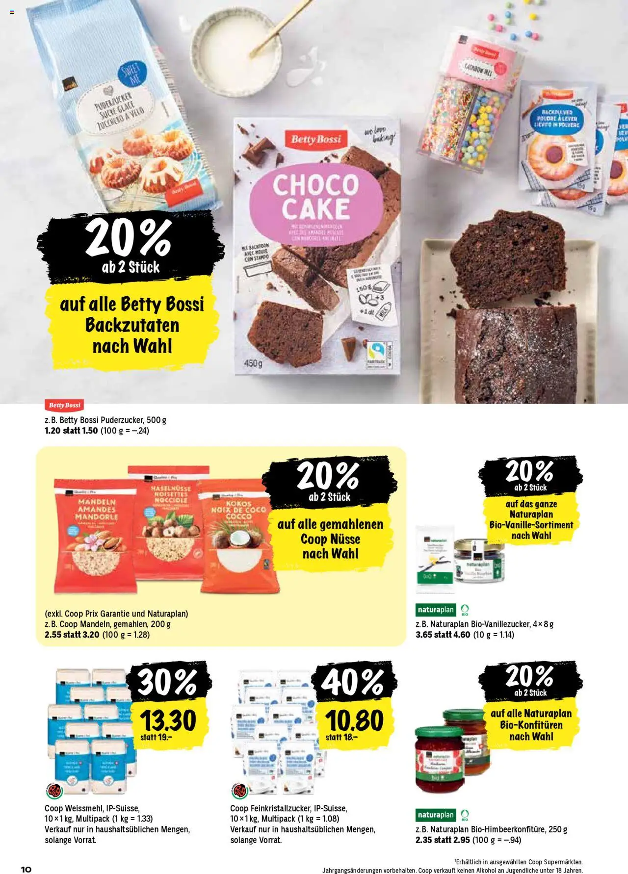 Coop Aktionen – gültig ab 16.10.2025 | Seite: 10 | Produkte: Glace, Nüsse