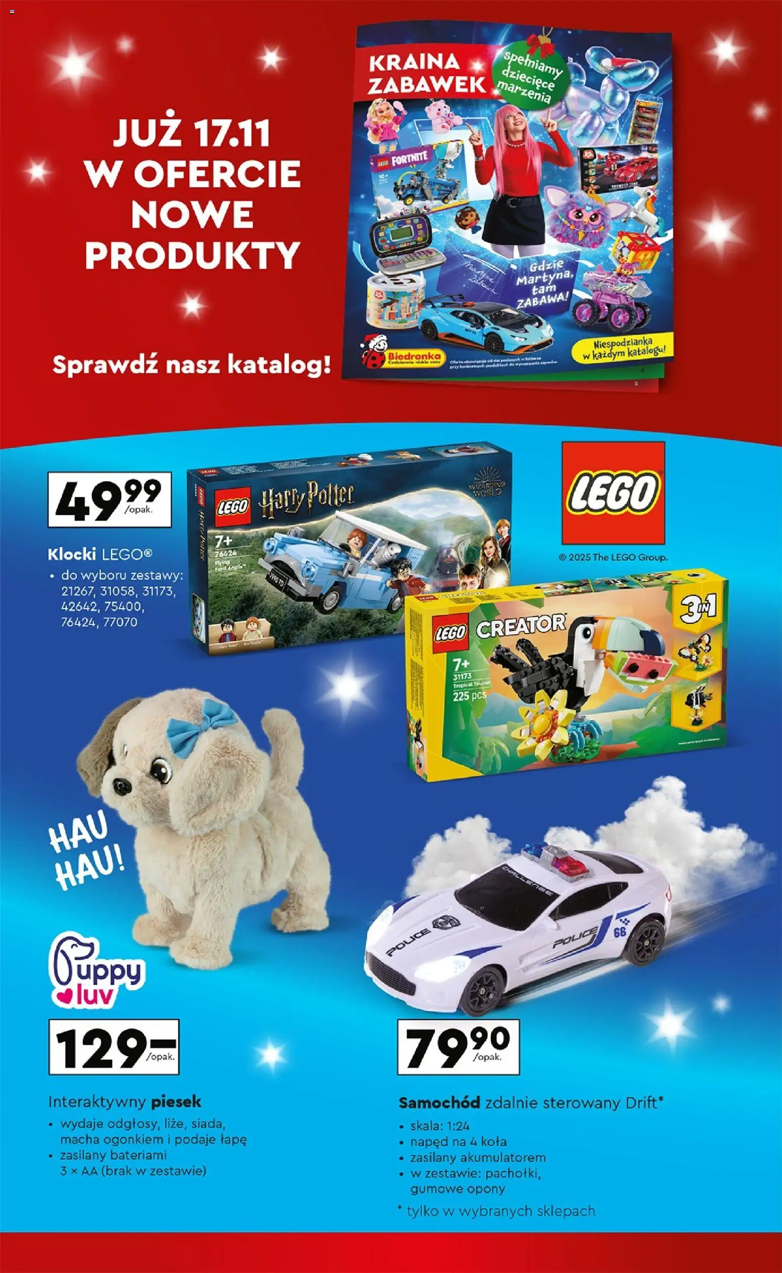 Biedronka Black Friday od 24.11.2025 | Strona: 2 | Produkty: Lego, Samochód zdalnie sterowany
