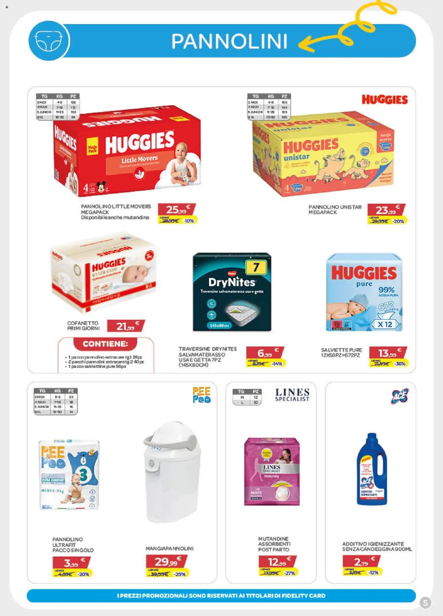 Volantino Bimbo store del 06.01.2026 | Pagina: 5 | Prodotti: Pannolini, Mutandine