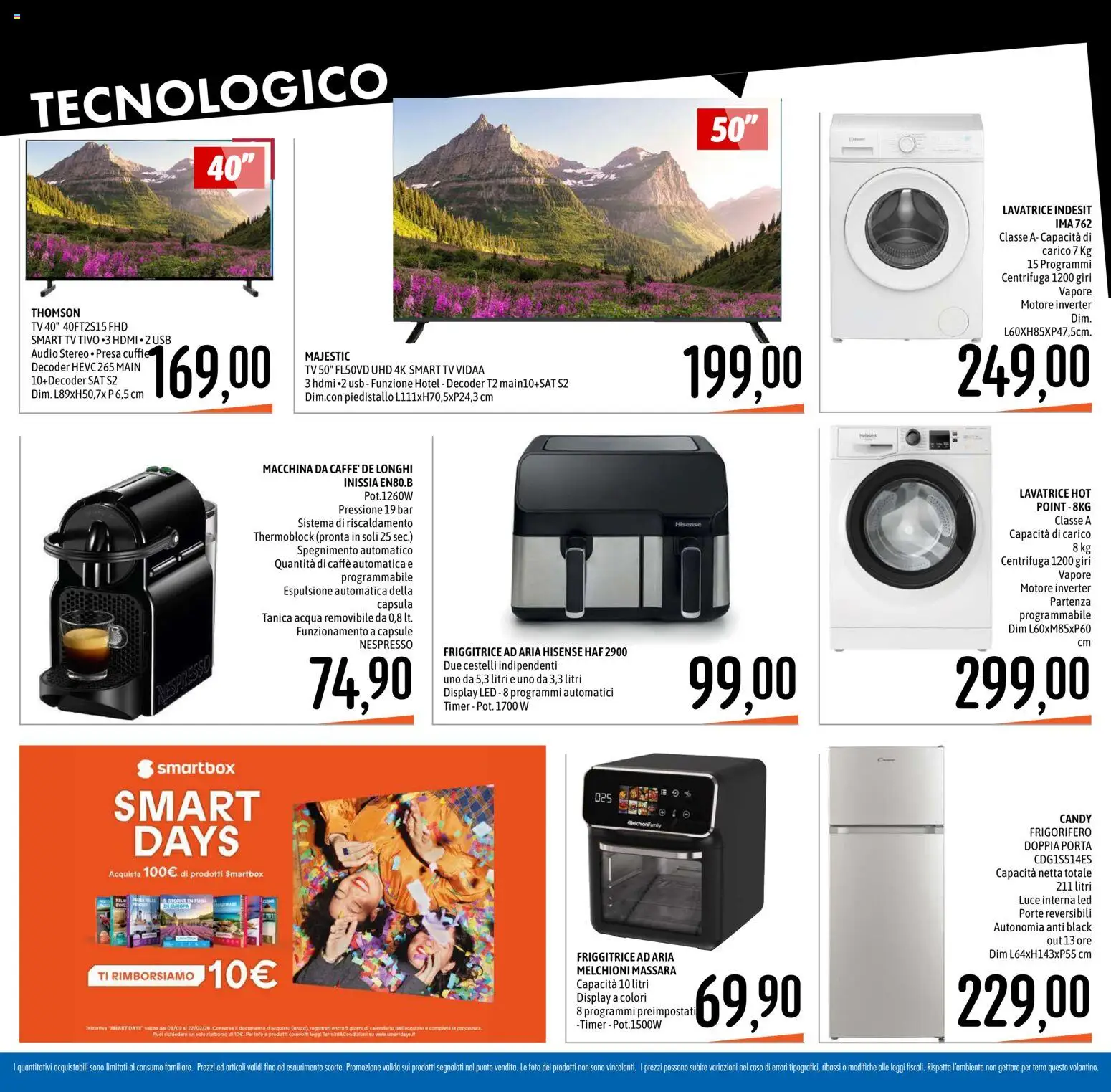 Volantino Emisfero del 12.03.2026 | Pagina: 38 | Prodotti: smart TV, TV, Cuffie, Terra