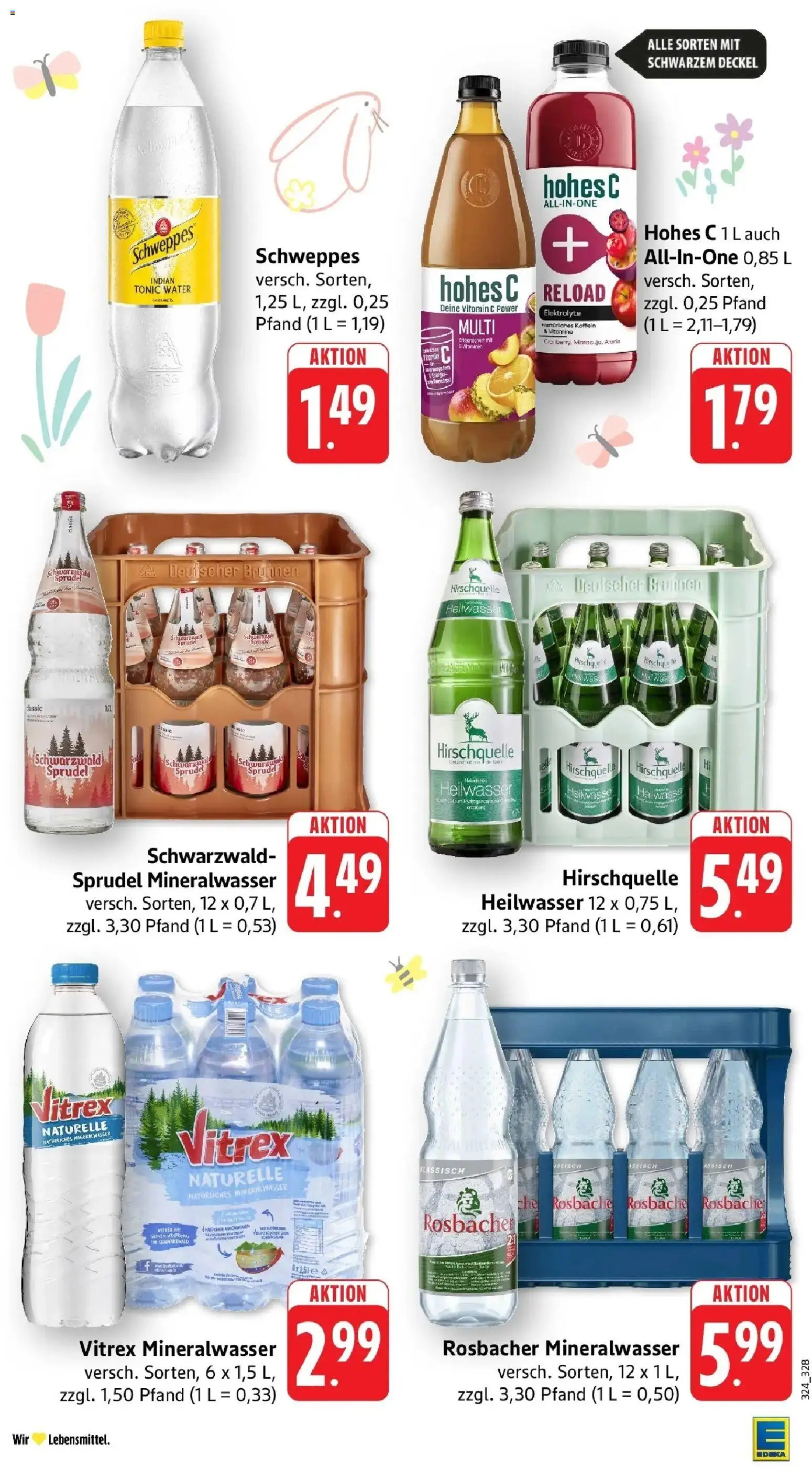 Angebote – gültig ab 30.03.2026 | Seite: 39 | Produkte: Schweppes, Mineralwasser, Hohes c