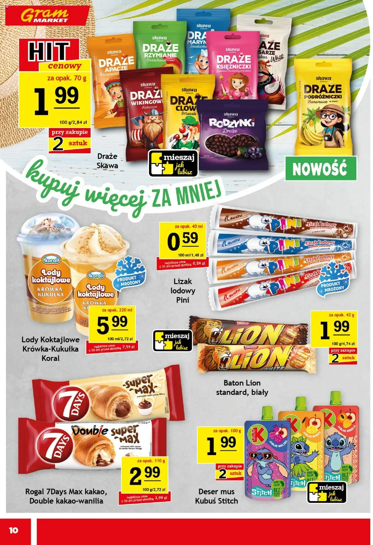 Gram Market Gazetka od 06.08.2025 | Strona: 14 | Produkty: Malina, Krowka, Baton, Rodzynki