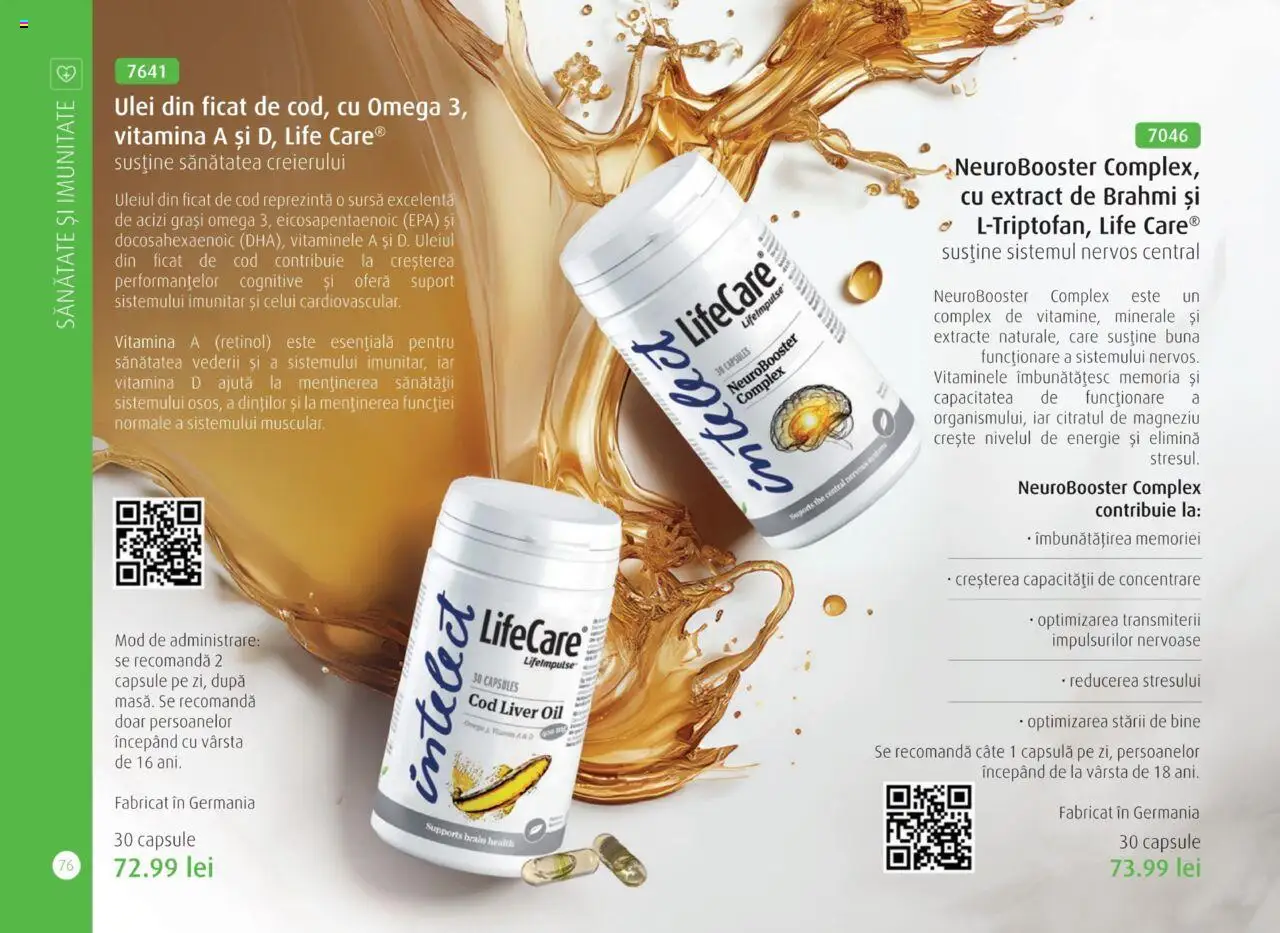 Life Care catalog - Aprilie/Octombrie – valabil de la 01.04.2025 | Pagină: 78 | Produse: Chaussures de ski, Ulei