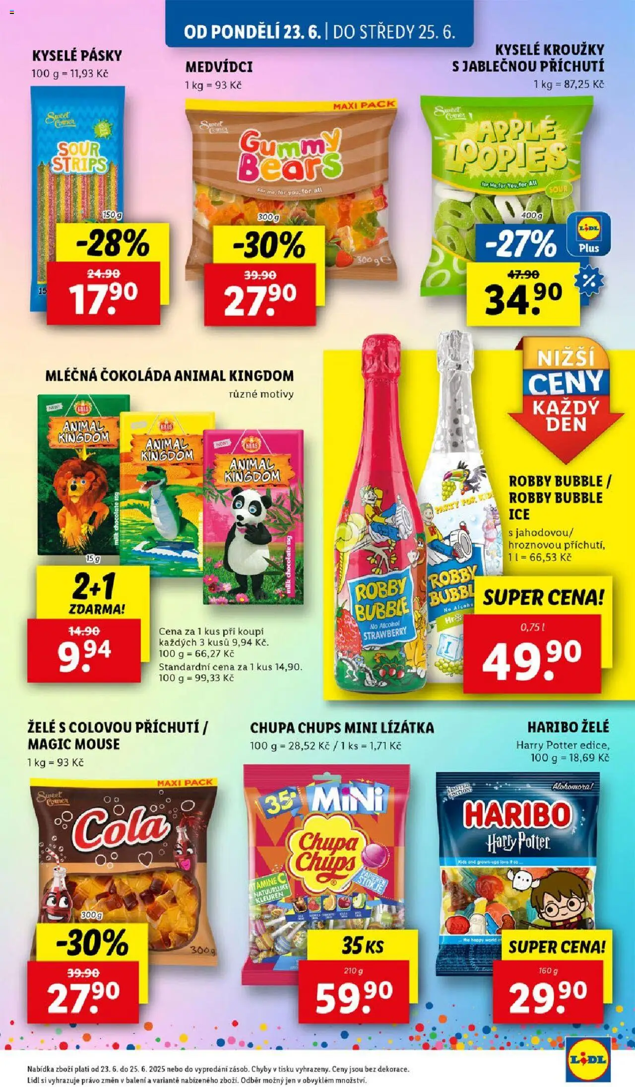 Lidl leták od 23.06.2025 | Strana: 31 | Produkty: Čokoláda, Robby Bubble, Milk chocolate, Cola