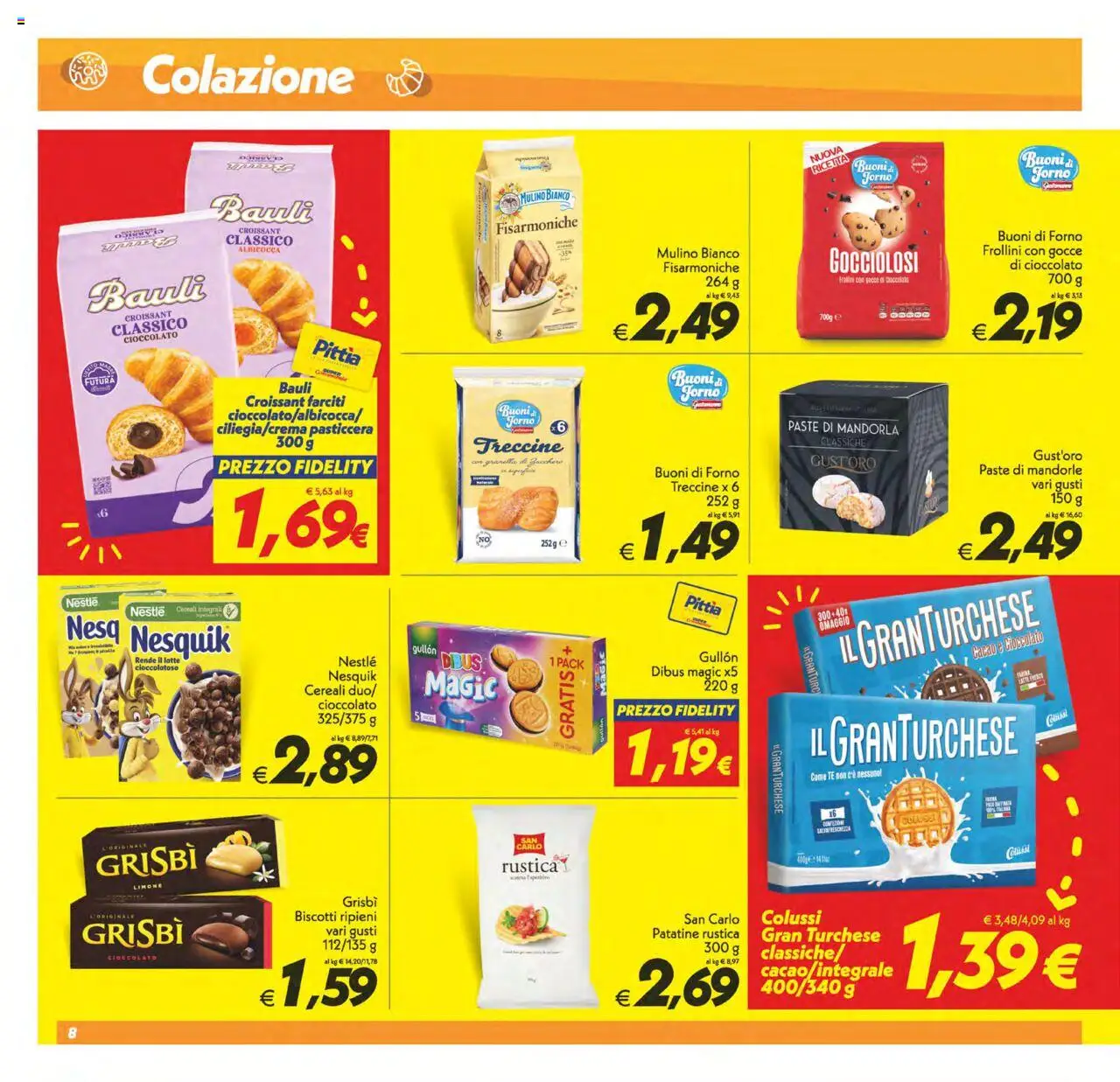 Volantino SuperConveniente del 22.08.2025 | Pagina: 8 | Prodotti: Tè, Cereali, Biscotti, Frollini