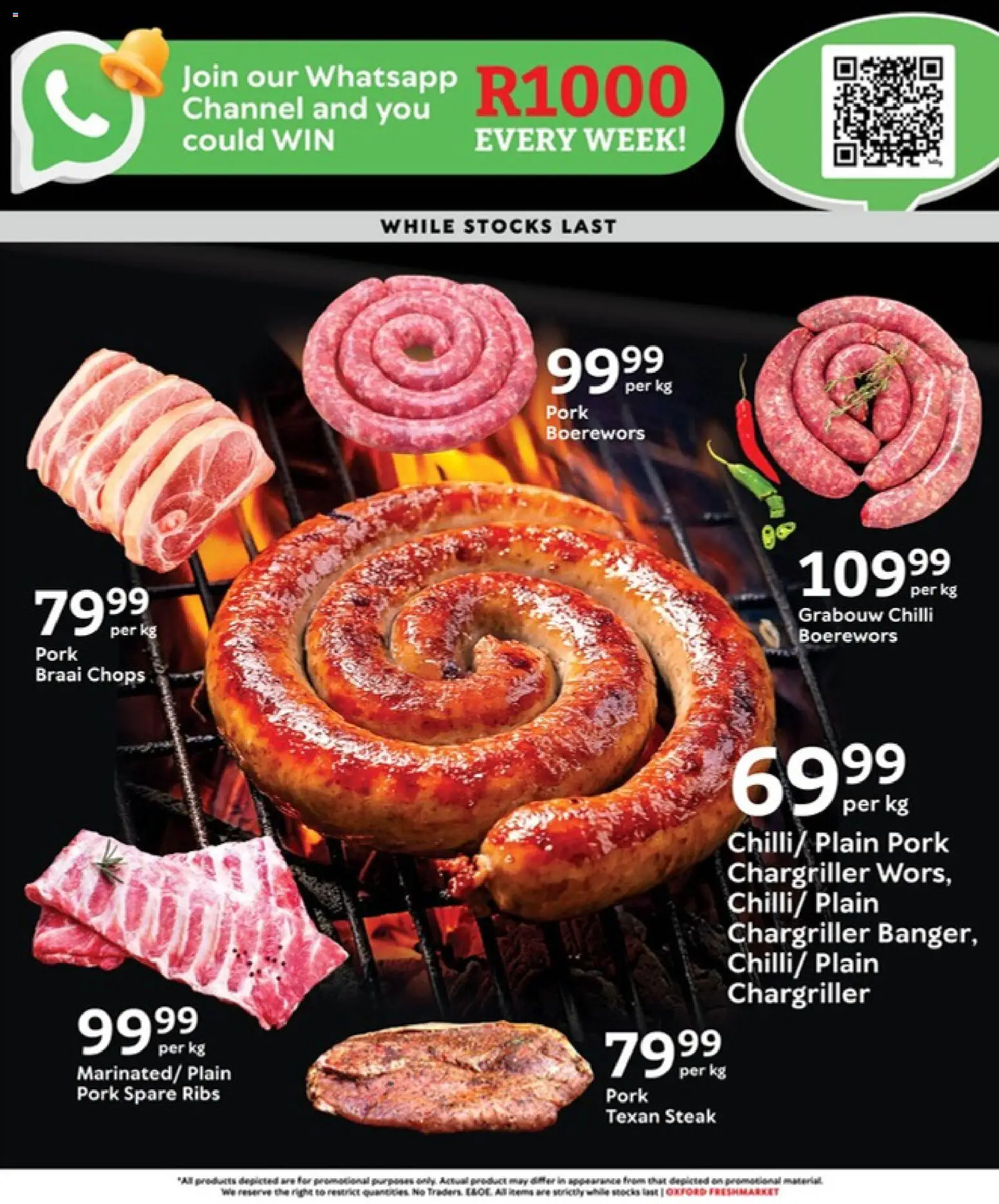 New Oxford Freshmarket catalogue – valid from 29.04.2026 | Page: 5 | Products: Boerewors, Ribs, Pork, Chilli