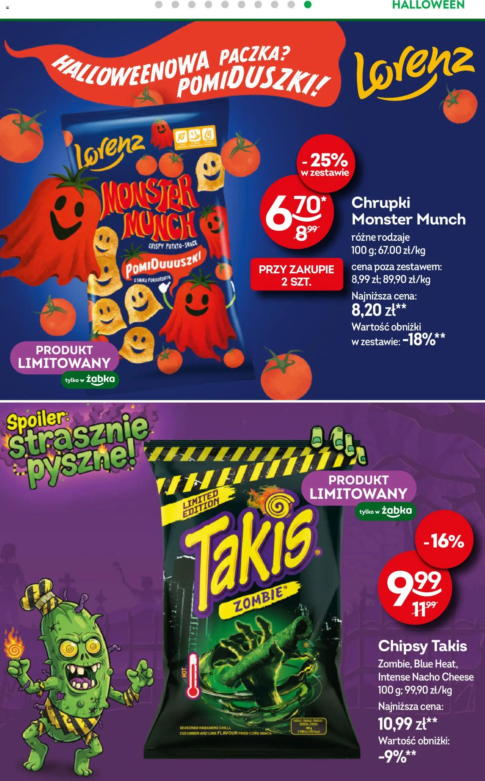 Żabka Gazetka od 22.10.2025 | Strona: 13 | Produkty: Chipsy, Chrupki