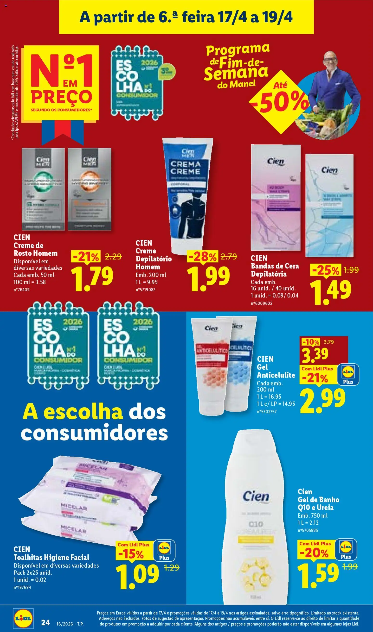 Lidl folheto │ válido de 13.04.2026 | Página: 24 | Produtos: Gel de banho, Creme depilatório, Base, Cera