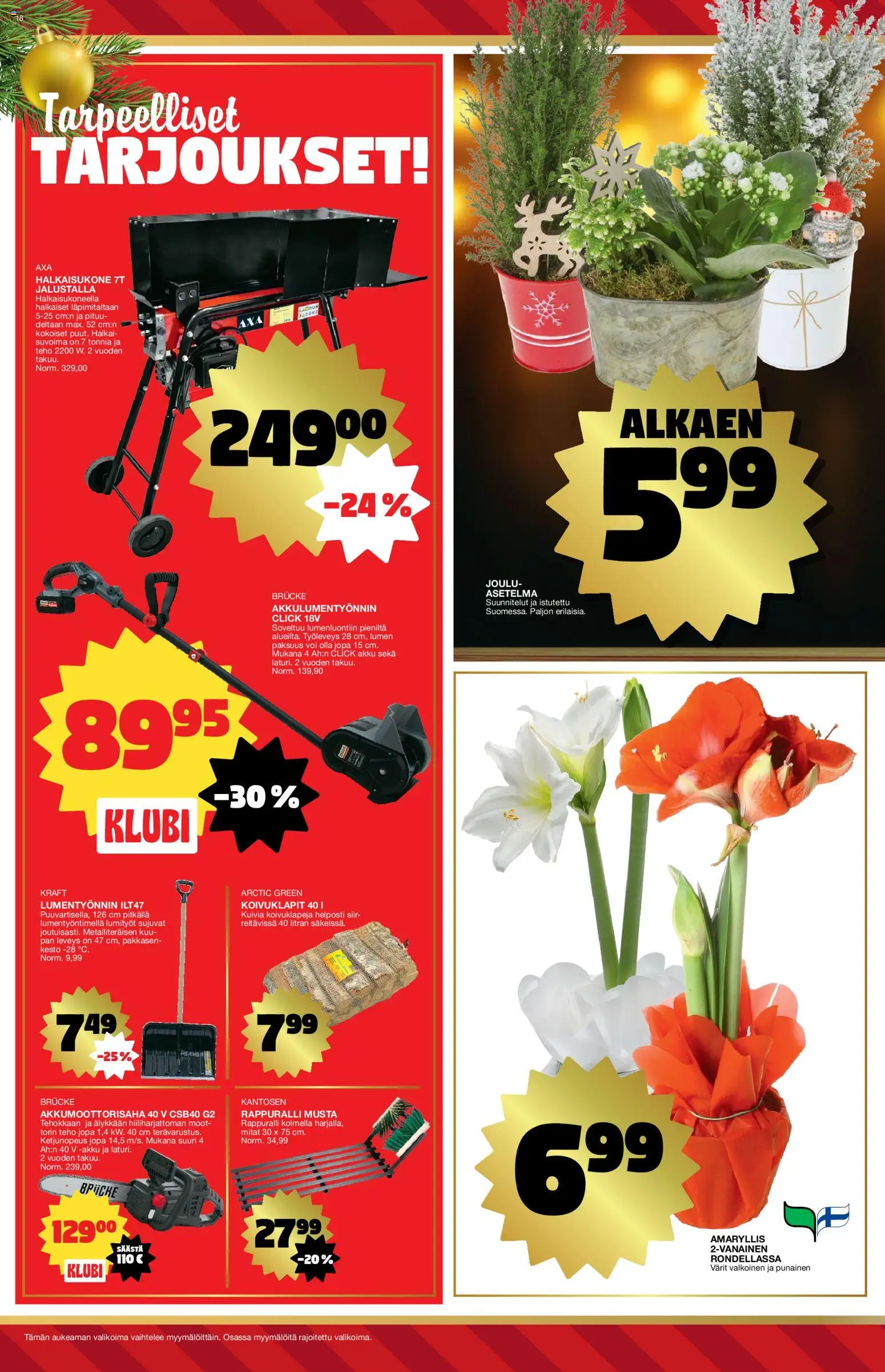 Tokmanni tarjoukset – voimassa 15.12.2025 alkaen | Sivu: 18 | Tuotteet: Akku, Voi