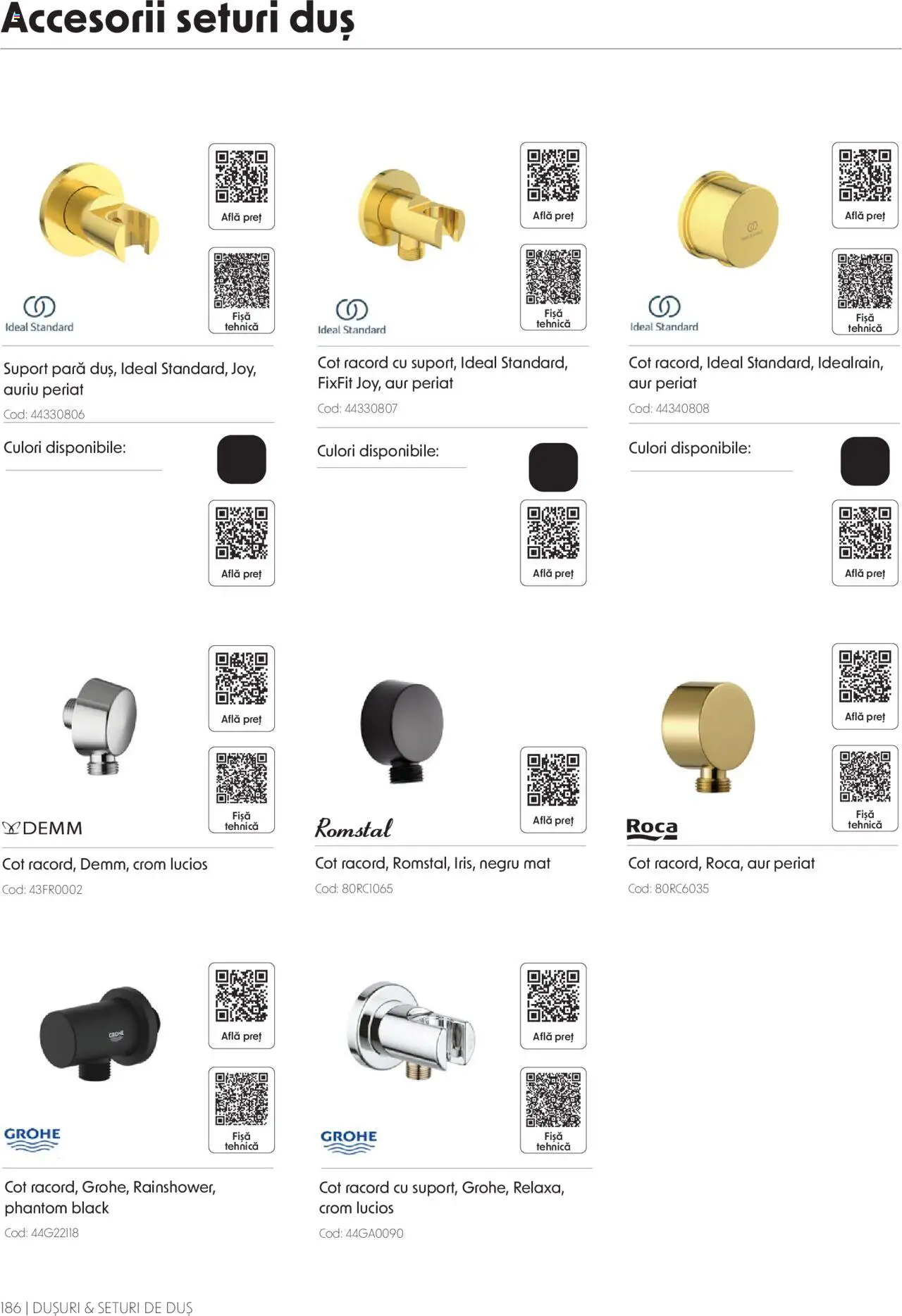 Catalog Romstal – valabil de la 25.11.2024 | Pagină: 186 | Produse: Pară, Duș