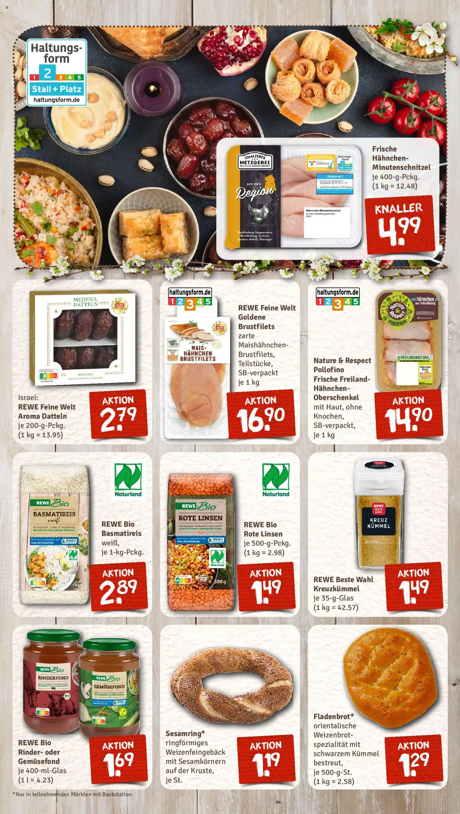 Nahkauf Prospekt – gültig ab 16.03.2026 | Seite: 9 | Produkte: Hahnchen, Basmatireis, Gemüse