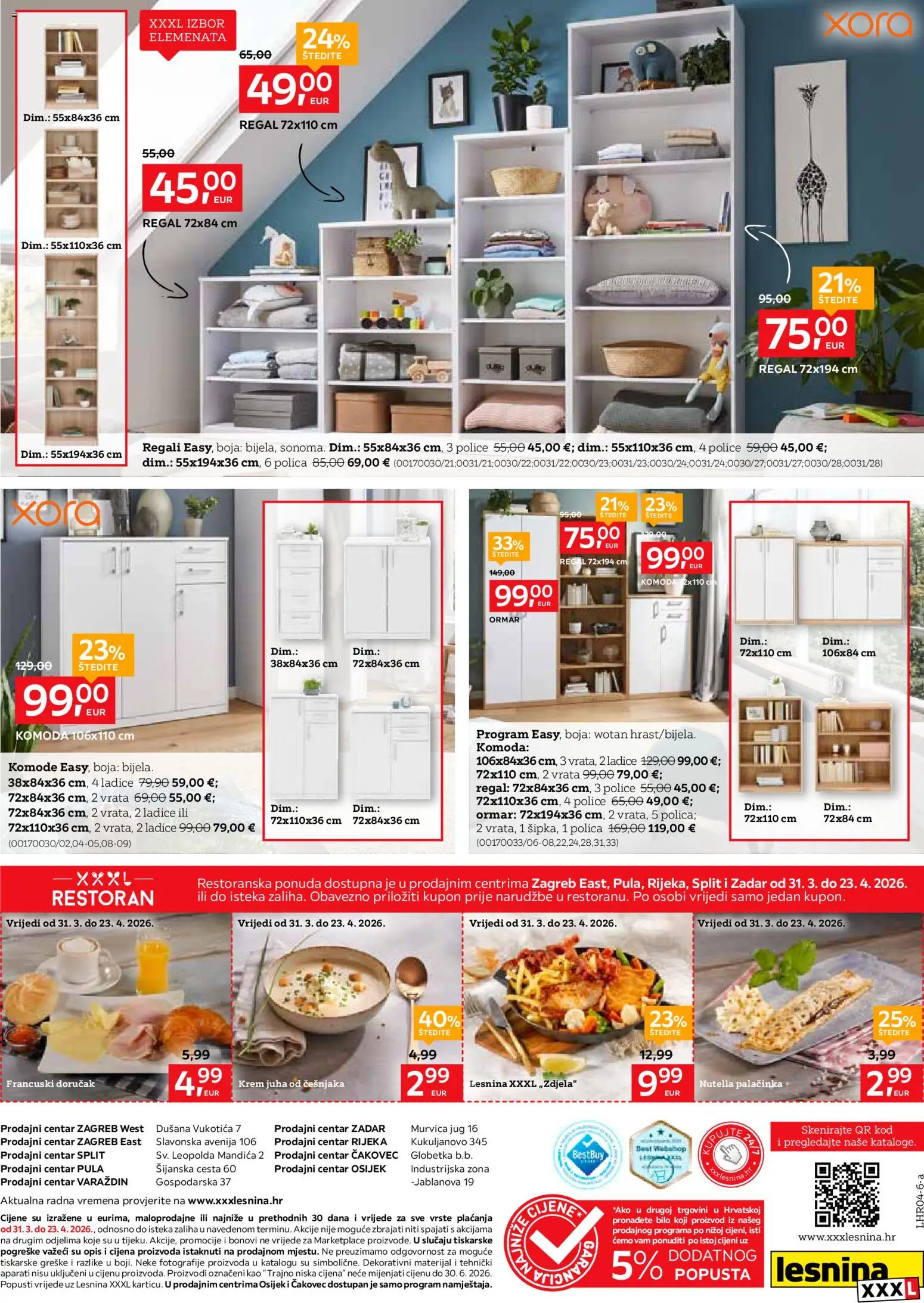 Lesnina katalog | vrijedi od 31.03.2026 | Stranica: 12 | Proizvodi: Ormar, Vrata, Juha, Regal