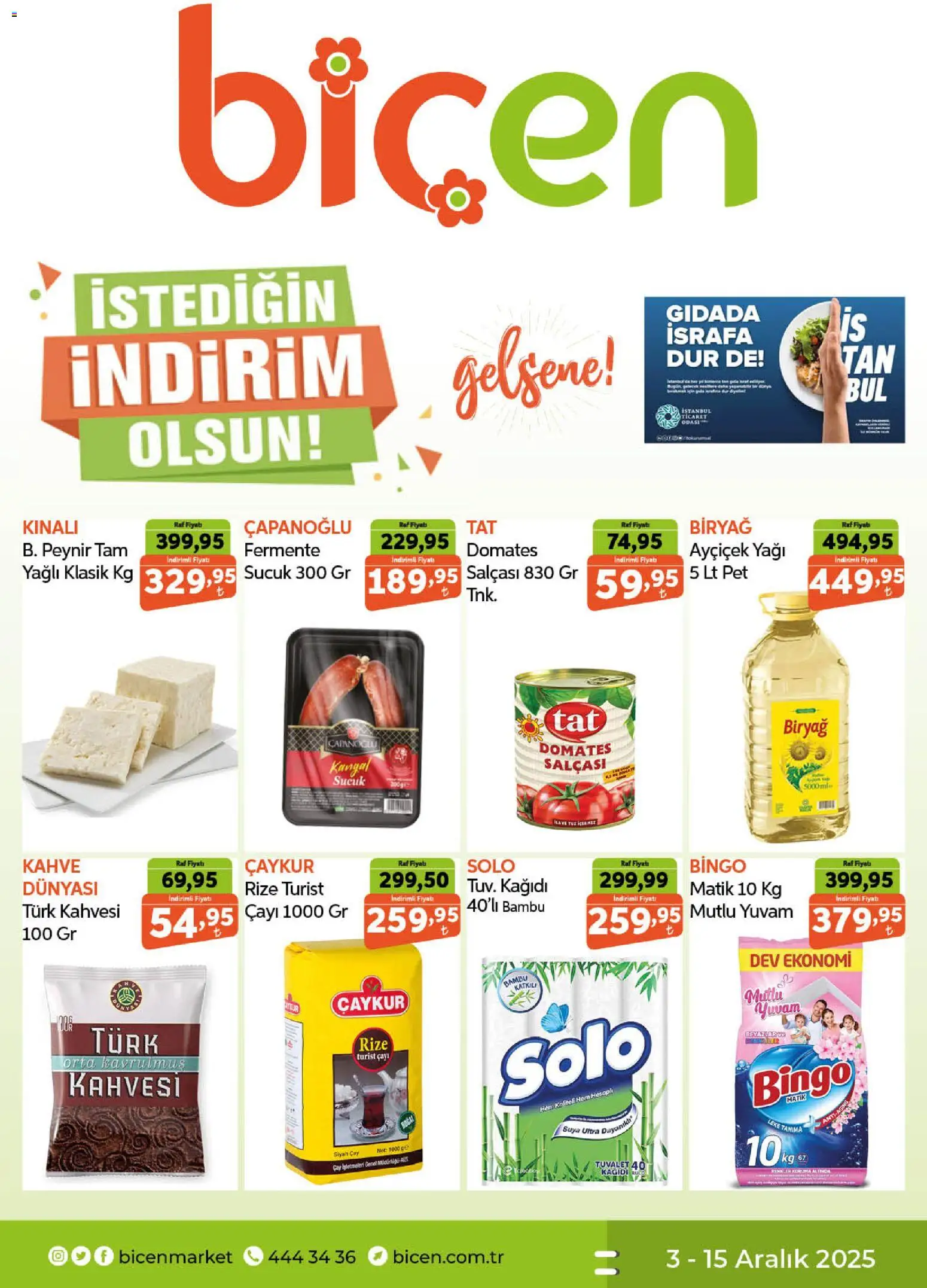 Biçen Market Katalog - 03.12.2025 tarihinden itibaren geçerlidir | Sayfa: 1 | Ürünler: Tuvalet, Kahve, Domates, Sucuk