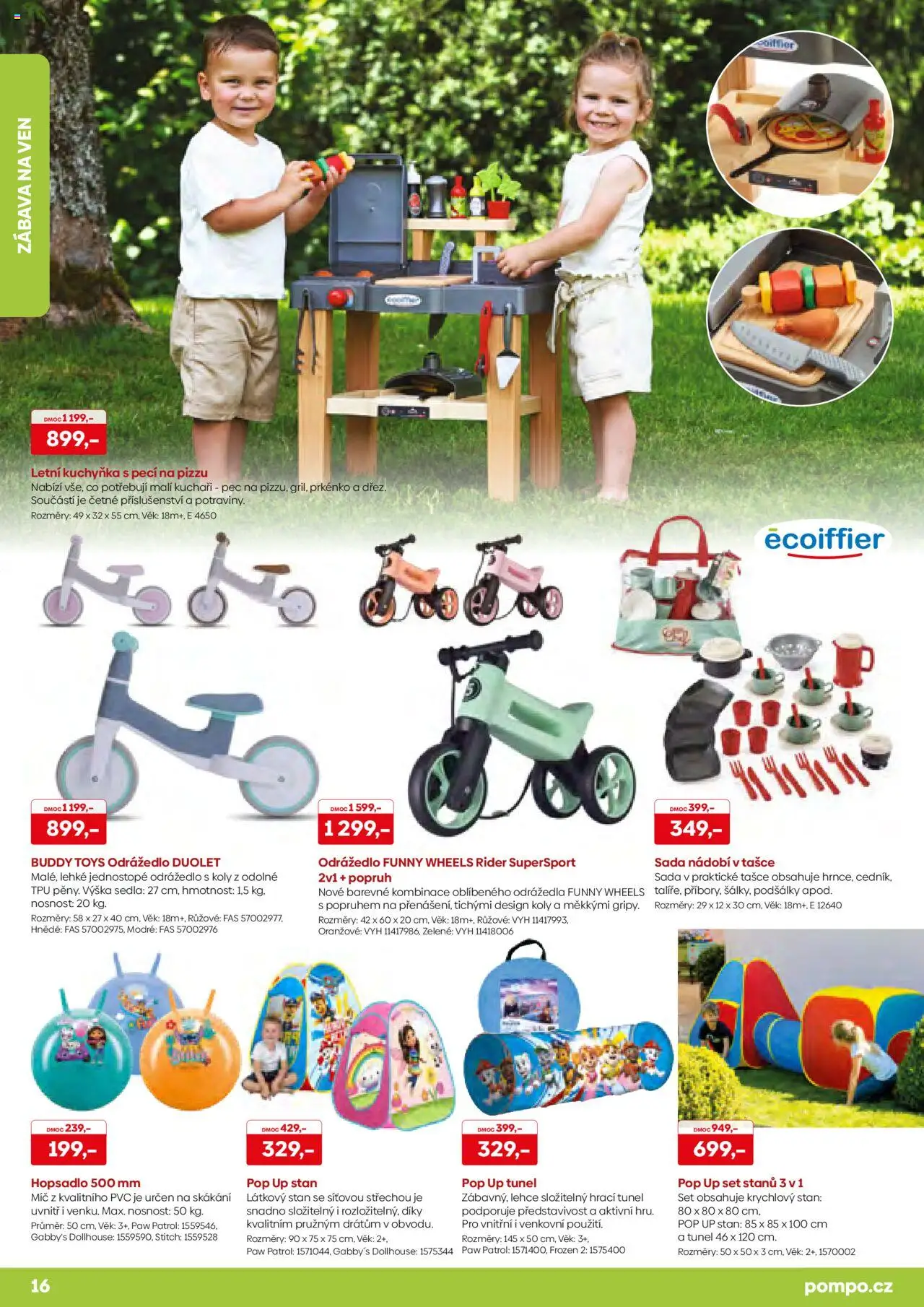 POMPO katalog Léto 2025 od 16.05.2025 | Strana: 16 | Produkty: Kuchyňka, Sada nádobí, Gabby's Dollhouse, Pec