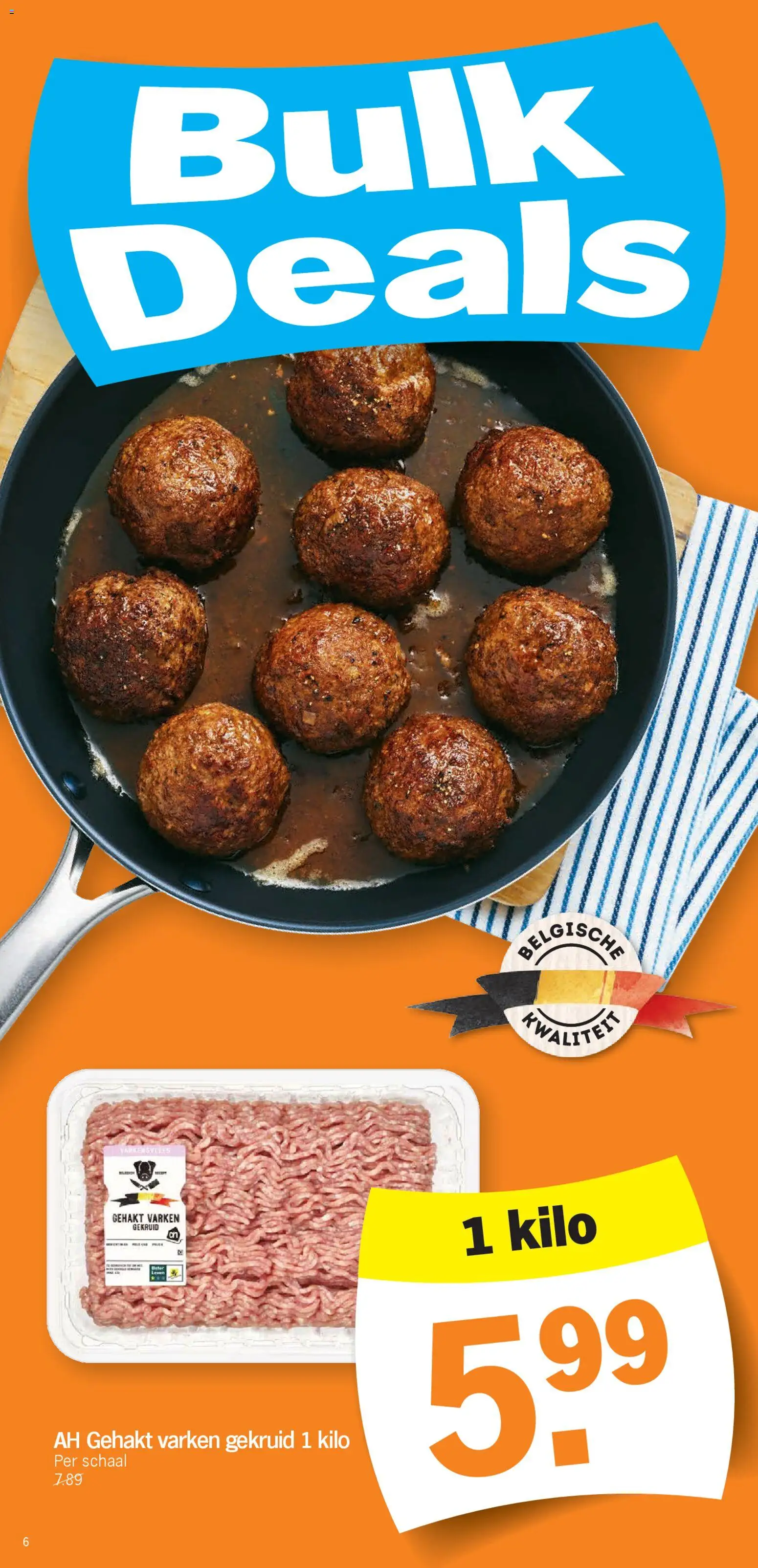 {H1} | Pagina: 6 | Producten: Gehakt, Schaal