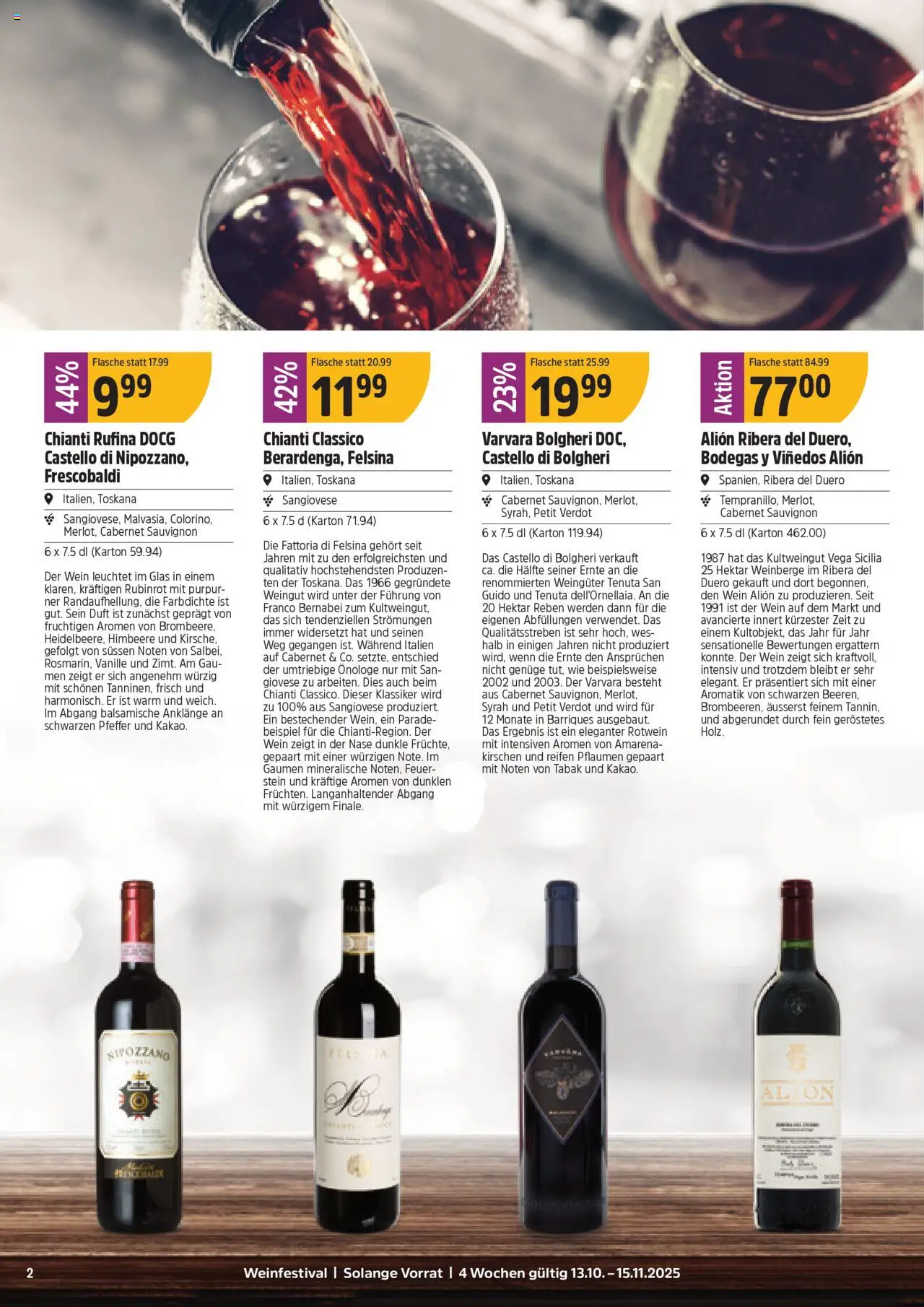 TopCC Aktionen Weinfestival – gültig ab 13.10.2025 | Seite: 2 | Produkte: Duft, Rotwein, Wein, Himbeere