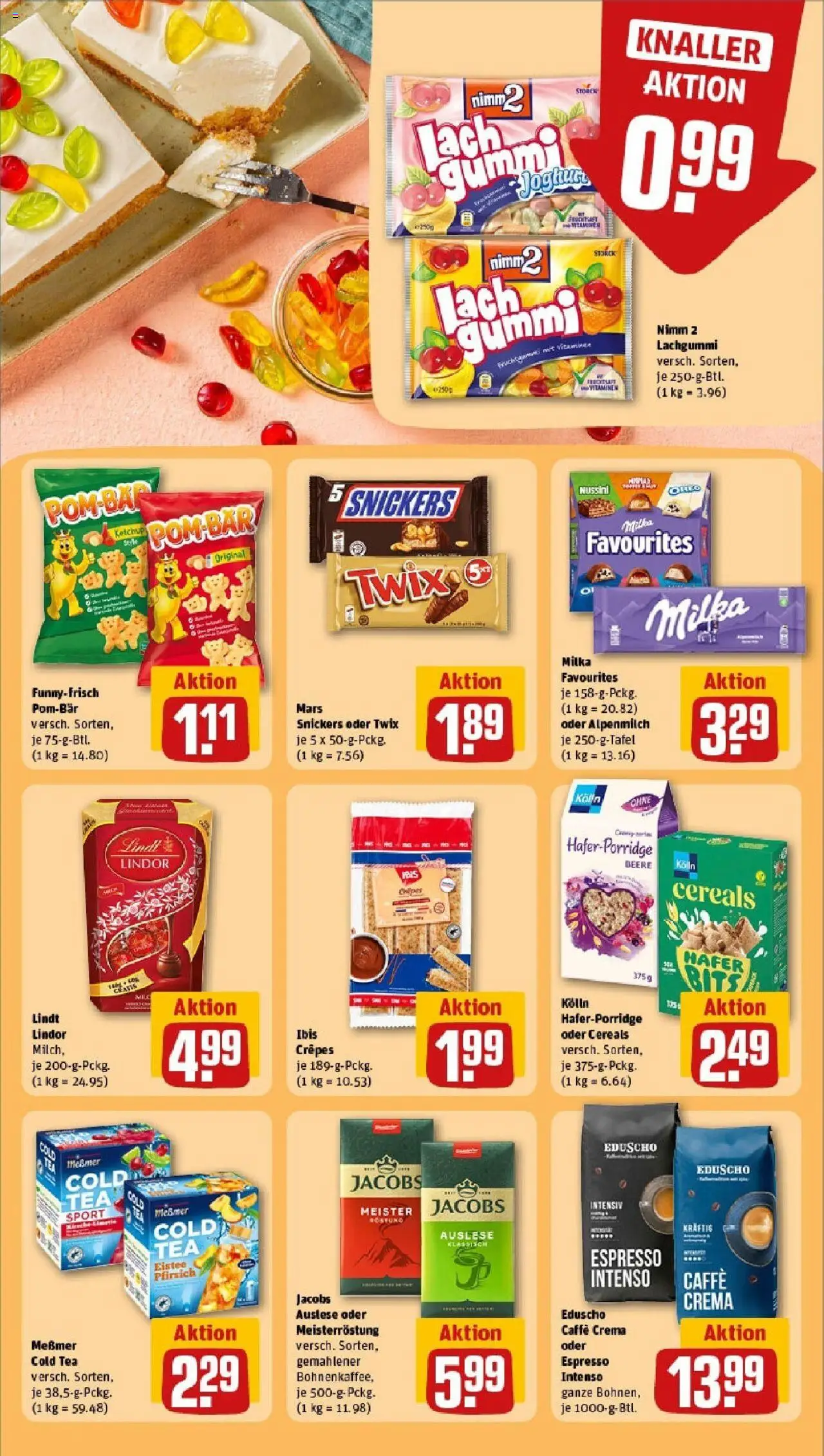 Rewe prospekt Vetschau	 - gültig ab dem 25.05.2025 | Seite: 25 | Produkte: Kolln, Milch, POM-BÄR, Pfirsich