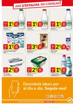 Vista previa Consum folleto válido desde el 26.03.2026 | Página: 3 | Productos: Leche desnatada, Leche entera, Leche, Margarina