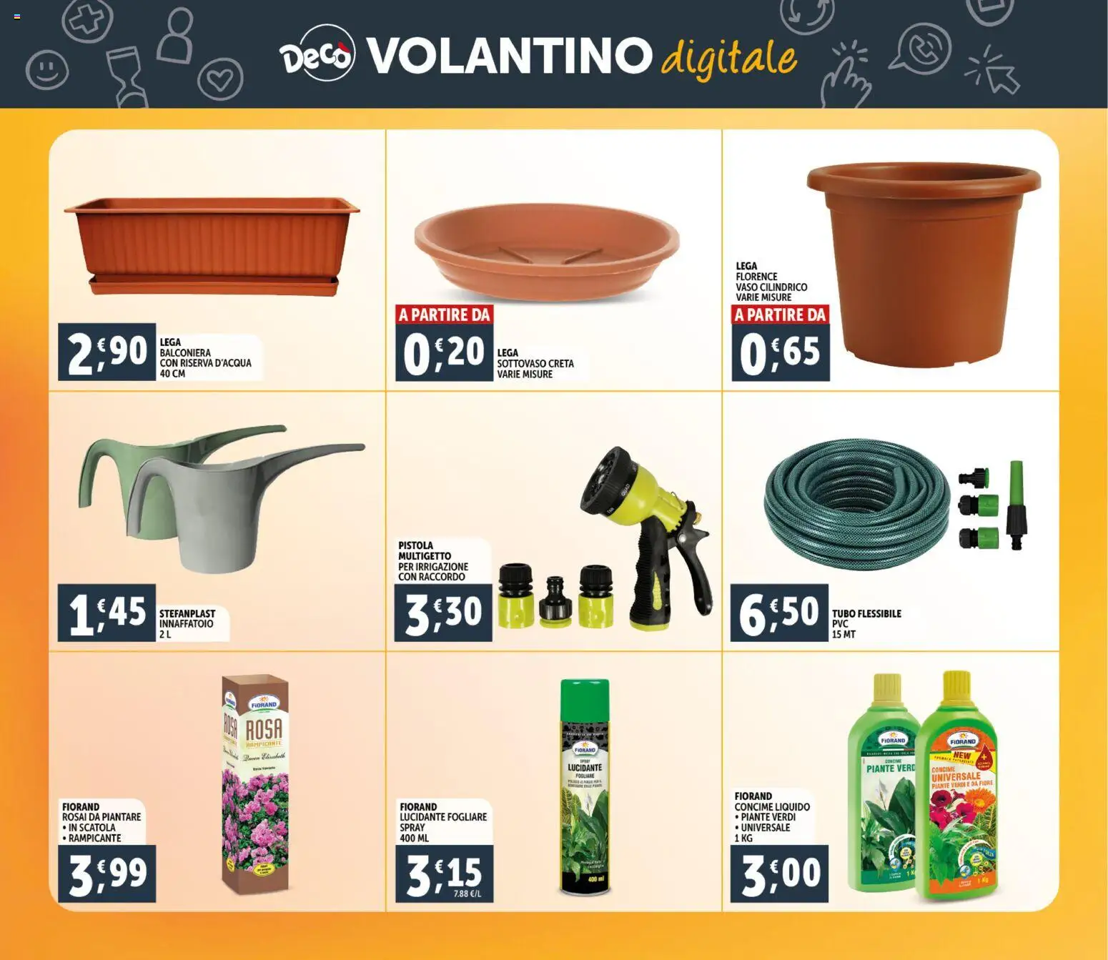 Volantino Decò del 06.03.2026 | Pagina: 29 | Prodotti: Concime, Tubo, Scatola, Vaso
