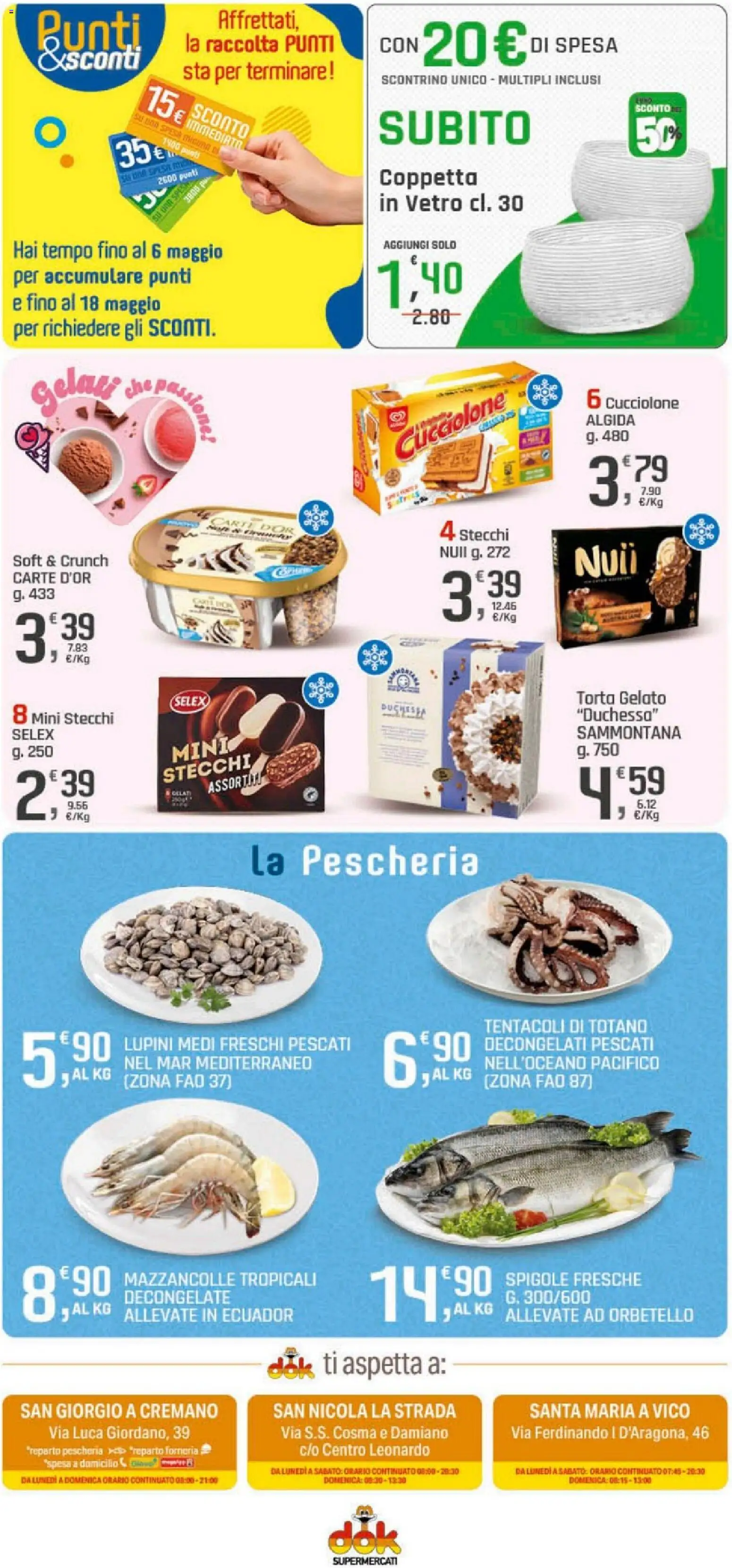 Volantino DOK del 20.04.2026 | Pagina: 13 | Prodotti: Lupini, Gelato, The, Torta