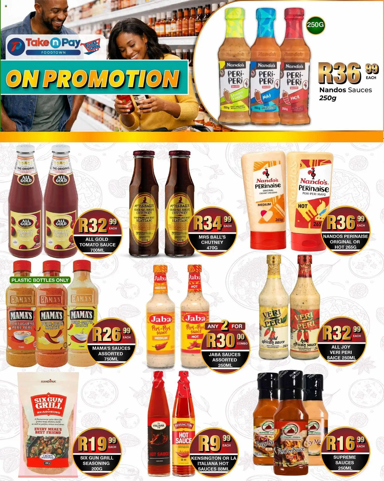 New Take n Pay catalogue – valid from 06.04.2026 | Page: 13 | Products: Grill, Tomato sauce, Dressing, Sauce