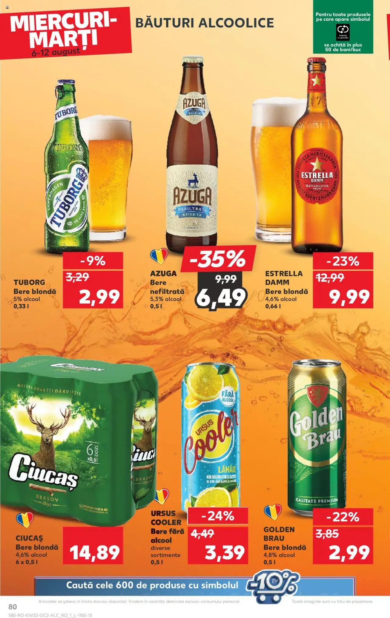 Catalog Kaufland - Tulcea – valabil de la 06.08.2025 | Pagină: 80 | Produse: Atıştırmalık, Bere, Lămâie