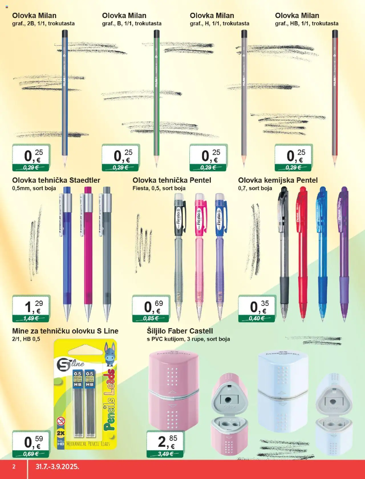 KTC katalog | vrijedi od 31.07.2025 | Stranica: 2 | Proizvodi: Šiljilo, Mine za tehničku
