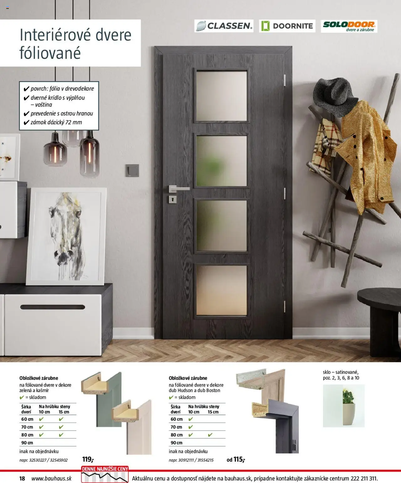 Nové Bauhaus akcie – leták je platný od 08.09.2025 | Strana: 18 | Produkty: Dvere, Interiérové dvere