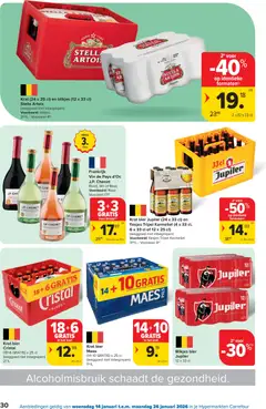 Carrefour folder week 3 - Voorbeeld van een folder van Carrefour, geldig van 14.01.2026 | Pagina: 30